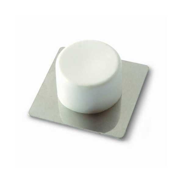 Tope Puerta Adh. acero Inoxidable Blanco B90010B [LOTE DE 12 Unidades] BRINOX