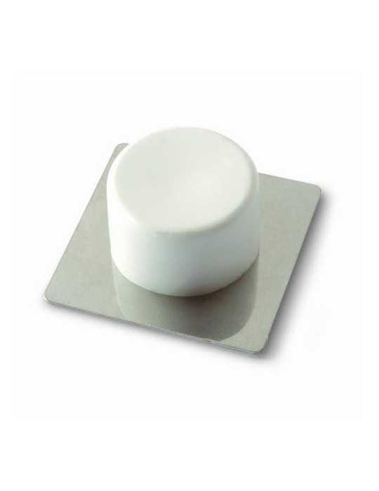 Tope Puerta Adh. acero Inoxidable Blanco B90010B [LOTE DE 12 Unidades] BRINOX