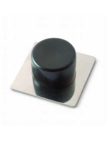 Tope Puerta Adh. acero Inoxidable Negro B90010N [LOTE DE 12 Unidades] BRINOX