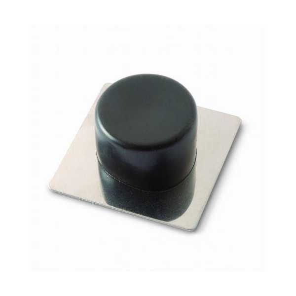 Tope Puerta Adh. acero Inoxidable Negro B90010N [LOTE DE 12 Unidades] BRINOX