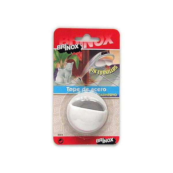 Tope Puerta Adh. acero Lacado Blanco B90040D [LOTE DE 10 Unidades] BRINOX