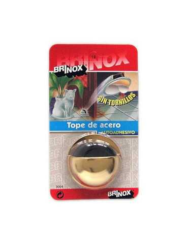 Tope Puerta Adh. acero Dorado B90040K [LOTE DE 6 Unidades] BRINOX