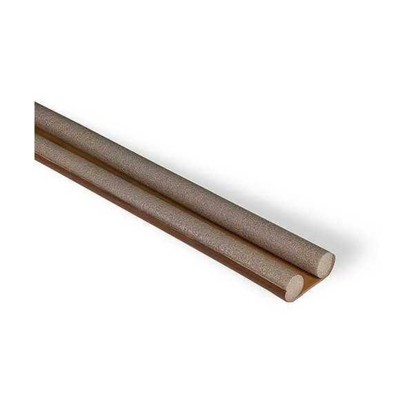 Burlete Doble Bajo Puerta Espuma 95CM Marrón [LOTE DE 8 Unidades] BRINOX