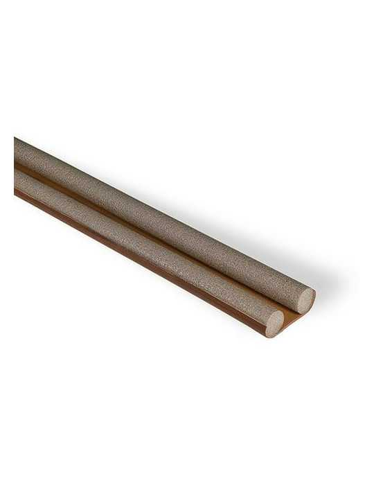 Burlete Doble Bajo Puerta Espuma 95CM Marrón [LOTE DE 8 Unidades] BRINOX