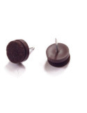Deslizadores Fieltro con Clavo Ø20MM Marrón 8 Uds [LOTE DE 10 Unidades] BRINOX