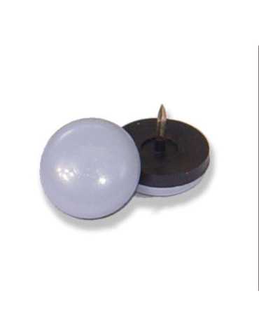 Deslizadores para Muebles con Clavo Ø22MM Gris 6 Uds [LOTE DE 8 Unidades] BRINOX