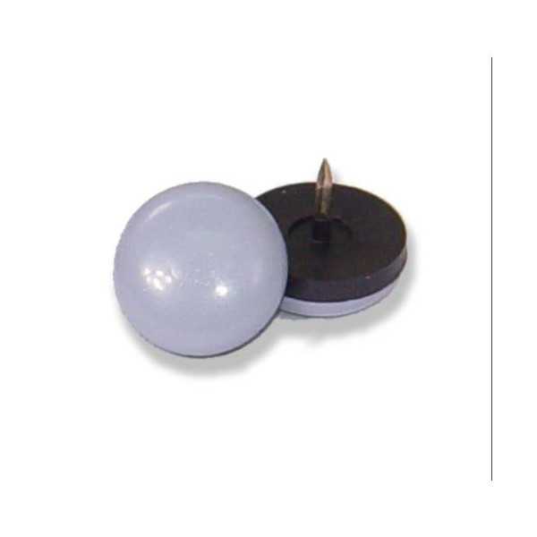 Deslizadores para Muebles con Clavo Ø22MM Gris 6 Uds [LOTE DE 8 Unidades] BRINOX