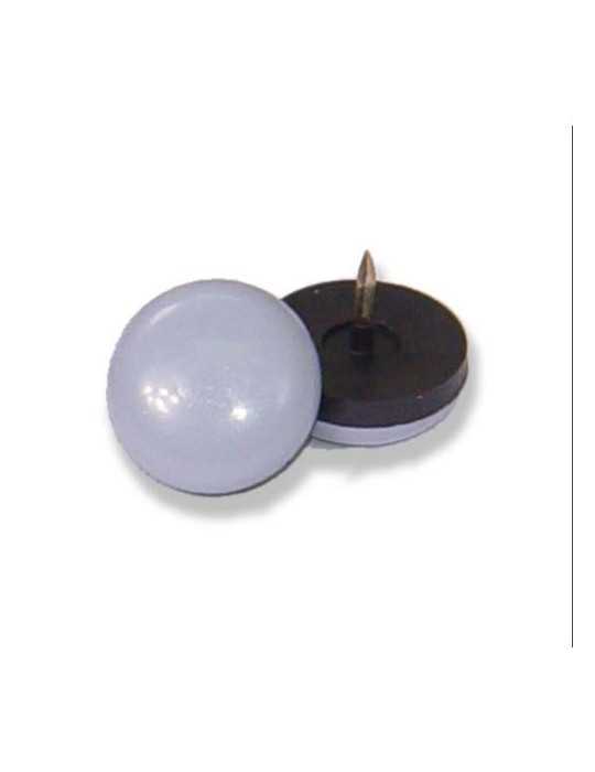 Deslizadores para Muebles con Clavo Ø22MM Gris 6 Uds [LOTE DE 8 Unidades] BRINOX
