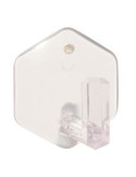 Percha Plástico Adhesivo Transparente (BL-2) B50210H [LOTE DE 12 Unidades] BRINOX