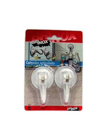 Colgador Articulado con Ventosa 44 (DISPLAY-2) [LOTE DE 10 Unidades] BRINOX