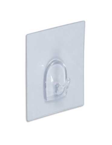 Percha Removible Base 80X62 mm Transparente BL-1 [LOTE DE 8 Unidades] BRINOX