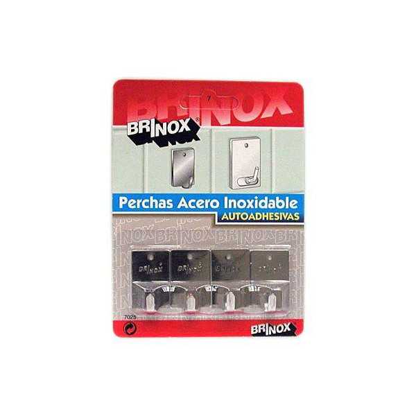 Percha Pequeña Inoxidable (DISPLAY-4) B70250E [LOTE DE 16 Unidades] BRINOX