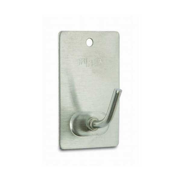 Percha Mediana Adhesiva Inoxidable B70265E [LOTE DE 42 Unidades] BRINOX