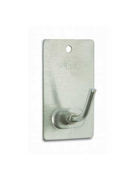 Percha Mediana Adhesiva Inoxidable B70265E [LOTE DE 42 Unidades] BRINOX