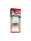 Percha Grande Adhesiva Blanca (DISPLAY-2) B70440D [LOTE DE 8 Unidades] BRINOX