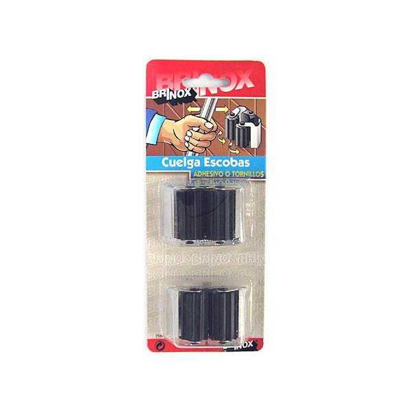 Cuelga Escobas con Rod Inoxidable (DISPLAY-2) [LOTE DE 4 Unidades] BRINOX