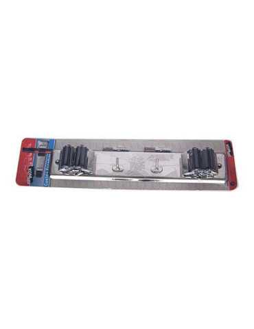 Cuelga Escobas con Rodillo Doble (DISPLAY-1) 7065 [LOTE DE 4 Unidades] BRINOX