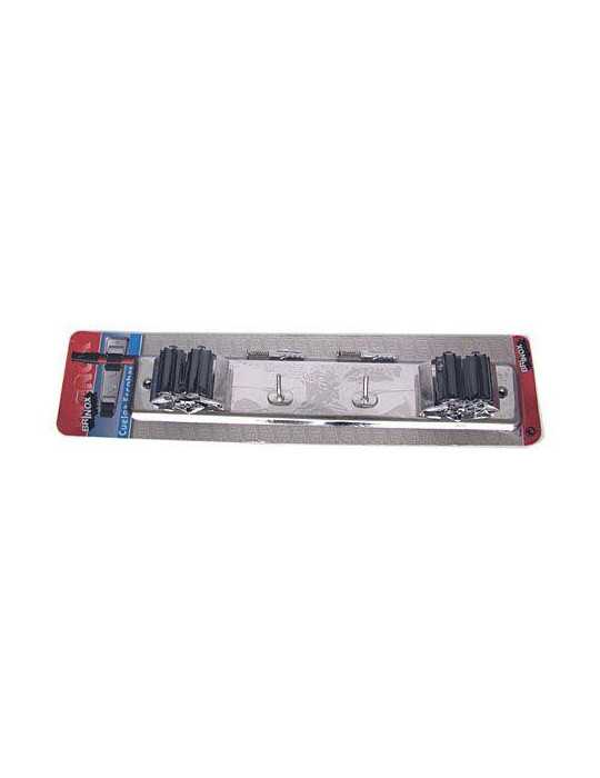 Cuelga Escobas con Rodillo Doble (DISPLAY-1) 7065 [LOTE DE 4 Unidades] BRINOX
