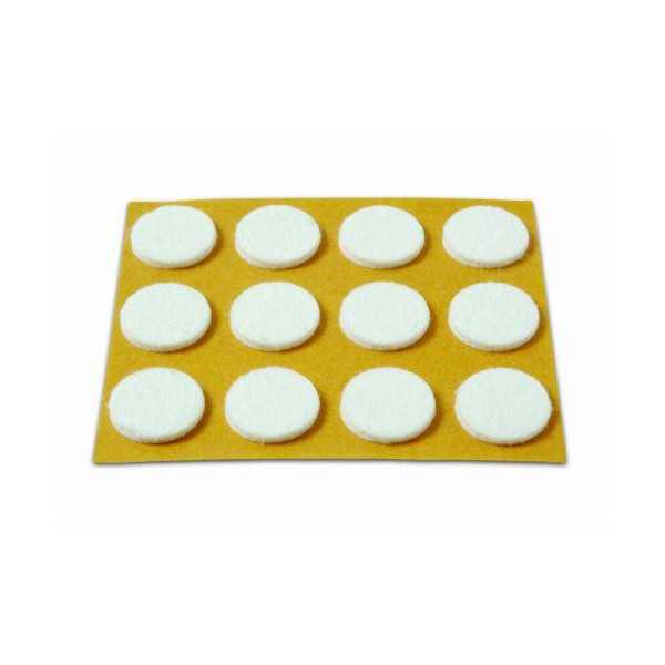 Deslizadores Fieltro Blanco 20MM B70730B [LOTE DE 26 Unidades] BRINOX