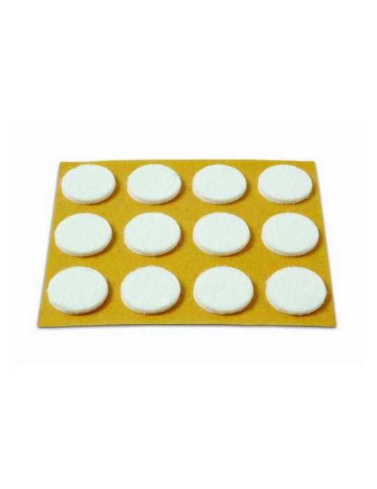 Deslizadores Fieltro Blanco 20MM B70730B [LOTE DE 26 Unidades] BRINOX