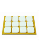 Deslizadores Fieltro 20X23MM. BLANCO (DS-12) B70740B [LOTE DE 26 Unidades] BRINOX