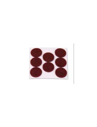 Fieltro Adhesivo Disco 25 mm Marino DISPLAY-8 [LOTE DE 32 Unidades] BRINOX