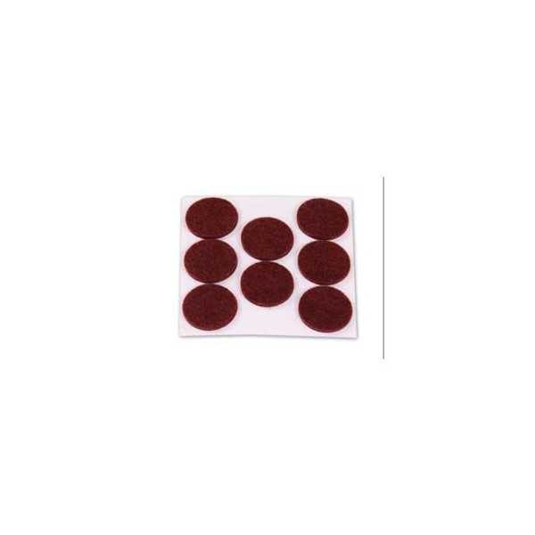 Fieltro Adhesivo Disco 25 mm Marino DISPLAY-8 [LOTE DE 32 Unidades] BRINOX