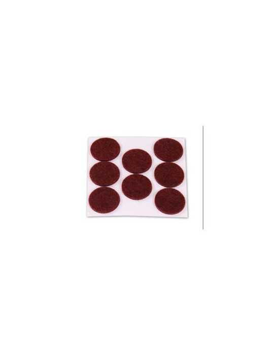 Fieltro Adhesivo Disco 25 mm Marino DISPLAY-8 [LOTE DE 32 Unidades] BRINOX
