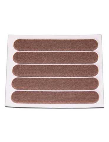 Deslizador Fieltro Sintético 13X91MM Marrón (DS-5) [LOTE DE 32 Unidades] BRINOX