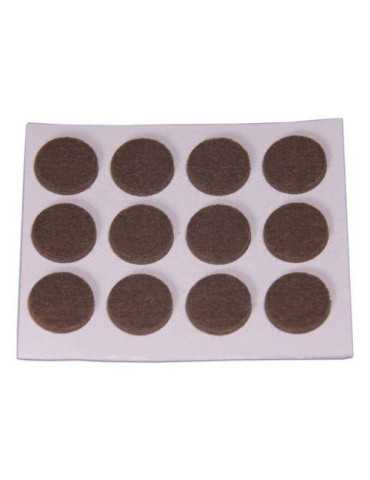 Fieltro Adhesivo Disco 20 mm Marino DISPLAY-12 [LOTE DE 32 Unidades] BRINOX