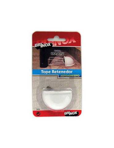 Tope Puerta Adh. con Retenedor Blanco B78260B [LOTE DE 8 Unidades] BRINOX