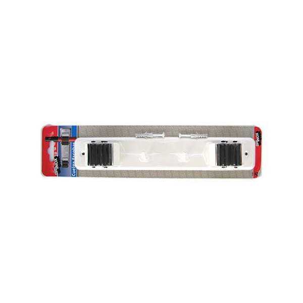Cuelga Escobas con Rodillo Blanco (DISPLAY-1) 7065 [LOTE DE 4 Unidades] BRINOX