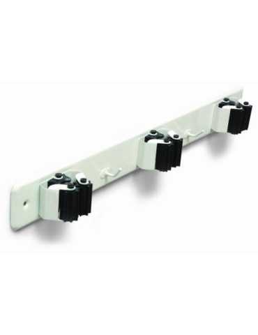 Cuelga Escobas con Rodillo Blanco (DISPLAY-1) 7066 [LOTE DE 4 Unidades] BRINOX
