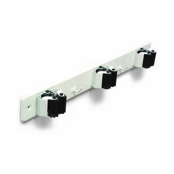 Cuelga Escobas con Rodillo Blanco (DISPLAY-1) 7066 [LOTE DE 4 Unidades] BRINOX