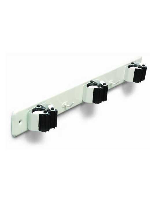 Cuelga Escobas con Rodillo Blanco (DISPLAY-1) 7066 [LOTE DE 4 Unidades] BRINOX