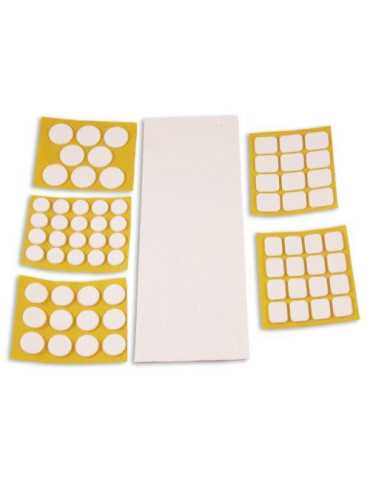 Deslizadores Fieltro Blanco Surtido 69 Ud B62810B [LOTE DE 8 Unidades] BRINOX