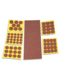 Deslizadores Fieltro Marrón Surtido 69 Ud B62810M [LOTE DE 8 Unidades] BRINOX