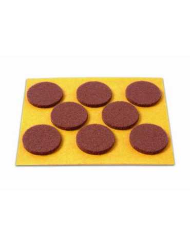 Deslizadores Fieltro 25MM Marrón B70710M [LOTE DE 26 Unidades] BRINOX