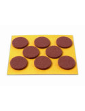 Deslizadores Fieltro 25MM Marrón B70710M [LOTE DE 26 Unidades] BRINOX