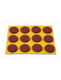 Deslizadores Fieltro 20MM Marrón B70730M [LOTE DE 26 Unidades] BRINOX