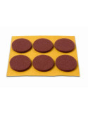 Deslizadores Fieltro 30MM Marrón B70750M [LOTE DE 26 Unidades] BRINOX