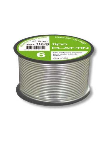 Hilo Soldar Tipo Plata 6 Ø2MM. 100GR 01200-1N131 [LOTE DE 4 Unidades] BROQUETAS