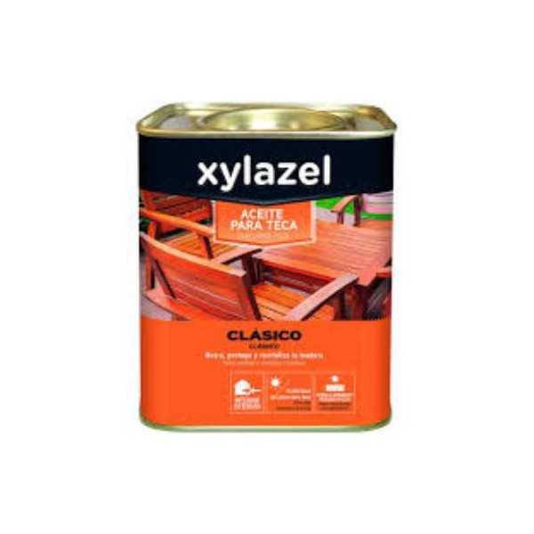 Aceite Teca Xylazel Color Clasico 750ML 5833834 [LOTE DE 2 Unidades] BRUGUER