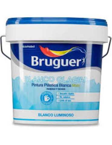 Pintura Plástica Blanco Glaciar Mate 15L 5208048 BRUGUER