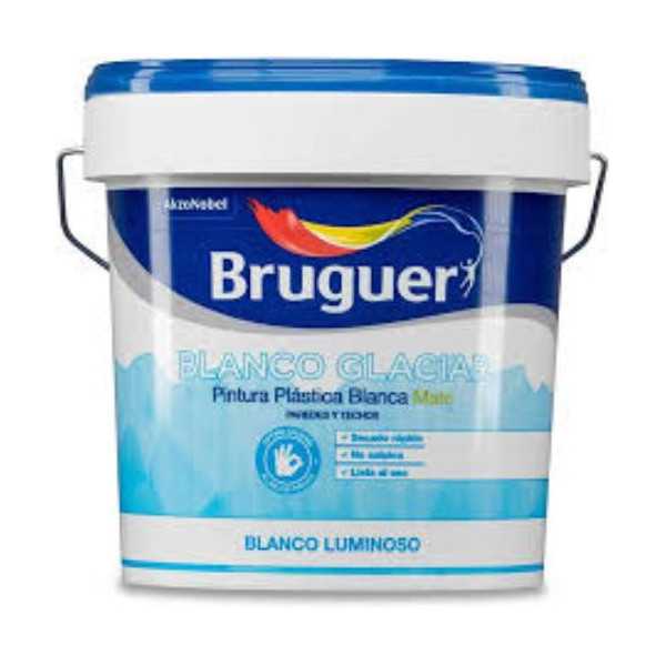 Pintura Plástica Blanco Glaciar Mate 15L 5208048 BRUGUER