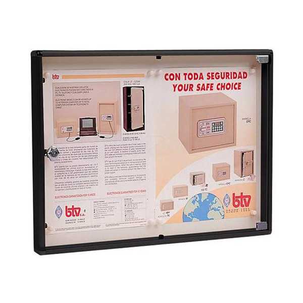 Tablon Anuncios Diseño Negro 00129 BTV