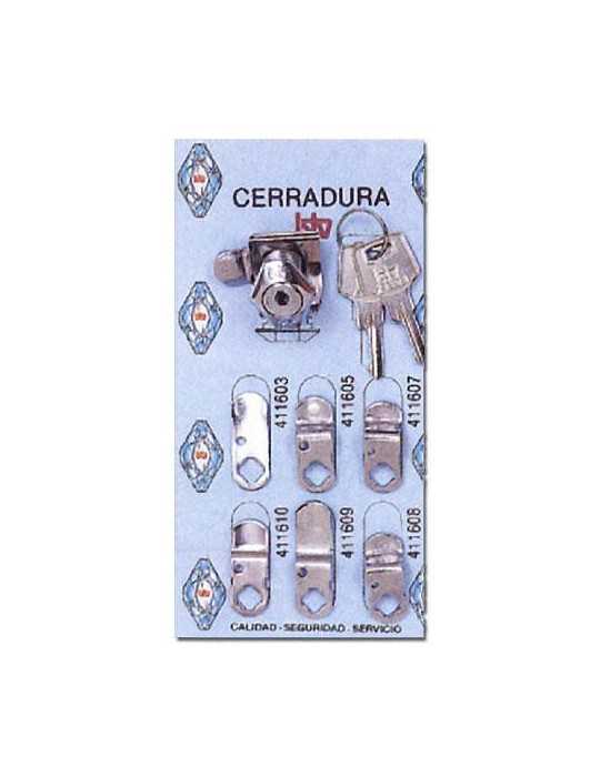 Kit Cerradura N-1 Cromo Cartero 60011 [LOTE DE 4 Unidades] BTV