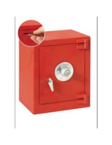 Hucha Caja Fuerte Roja 11782 [LOTE DE 4 Unidades] BTV