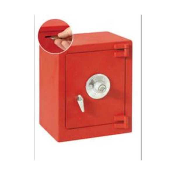 Hucha Caja Fuerte Roja 11782 [LOTE DE 4 Unidades] BTV