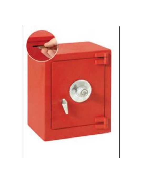 Hucha Caja Fuerte Roja 11782 [LOTE DE 4 Unidades] BTV